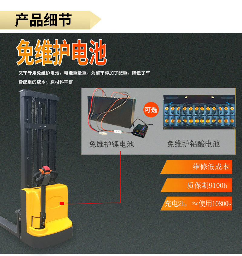 行走電動堆高車4