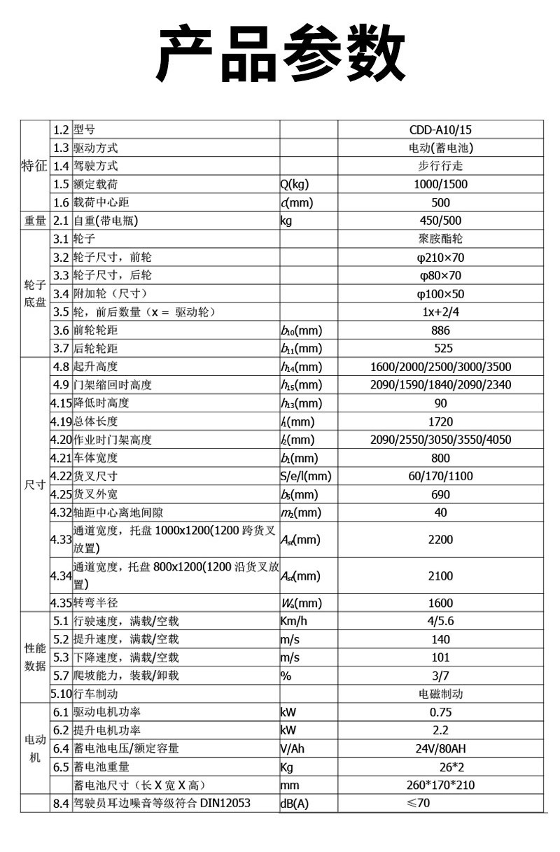 行走式全電動堆高車 2